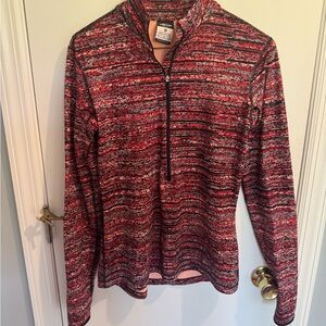 Nike Pro Dri-FIT Red and Black Top, medium